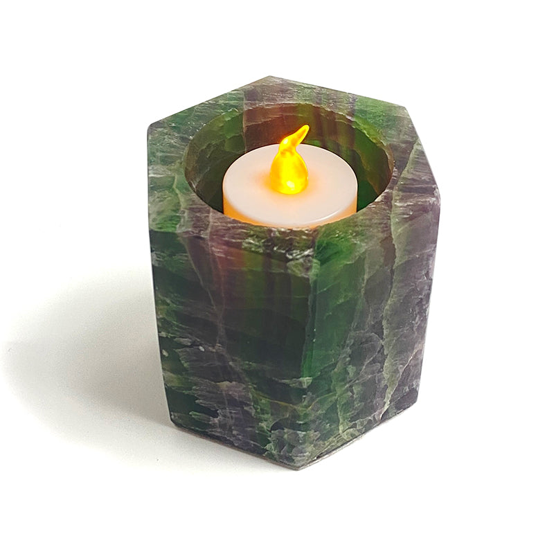 Natural Healing Crystal Candle Holder CH004