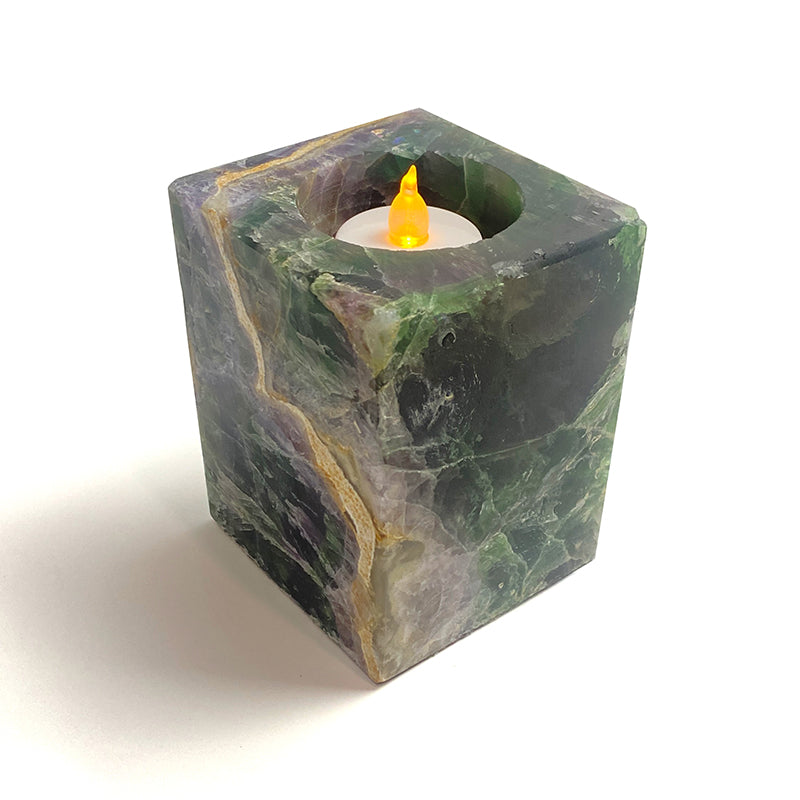 Natural Healing Crystal Candle Holder CH001