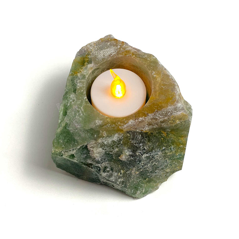 Natural Healing Crystal Candle Holder CH009