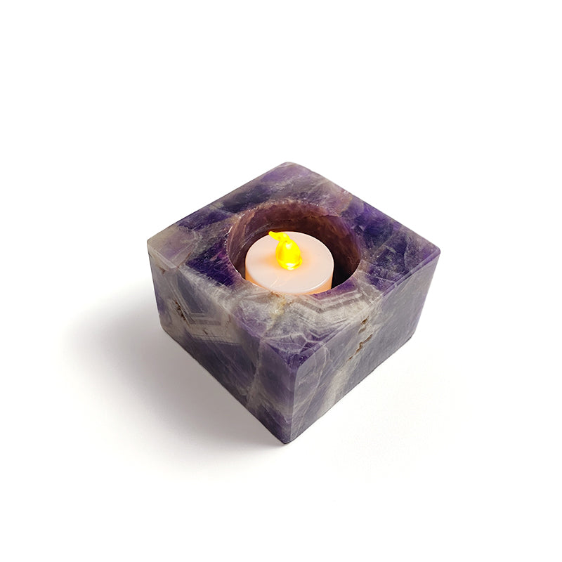 Natural Healing Crystal Candle Holder CH001