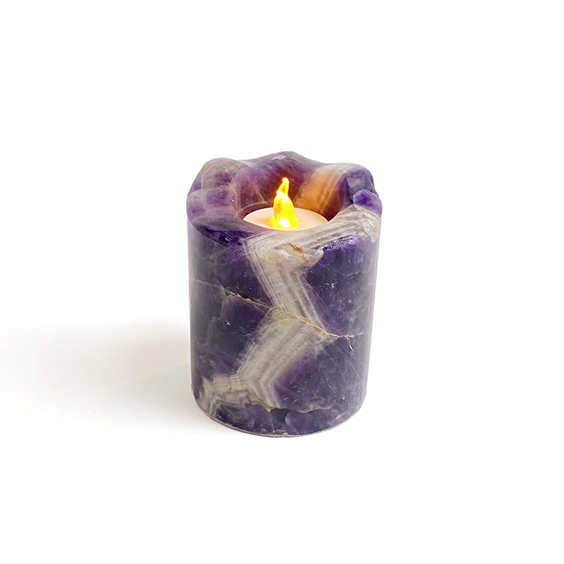 Natural Healing Crystal Candle Holder CH002