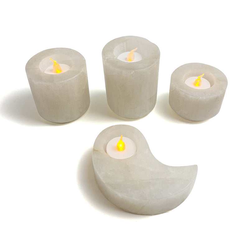 Natural Healing Crystal Candle Holder CH003