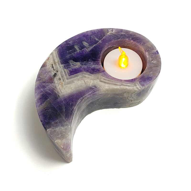 Natural Healing Crystal Candle Holder CH008