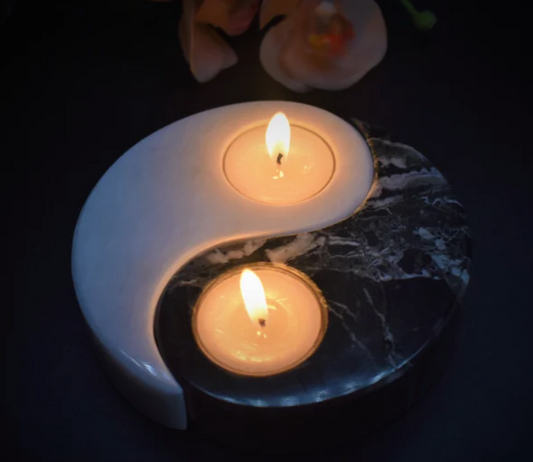 Natural Healing Crystal Candle Holder CH008