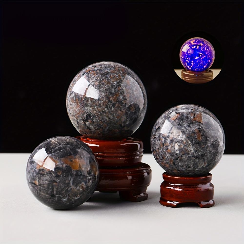 Unique Yooperlite Sphere Fengshui Ornament for Truth Seekers