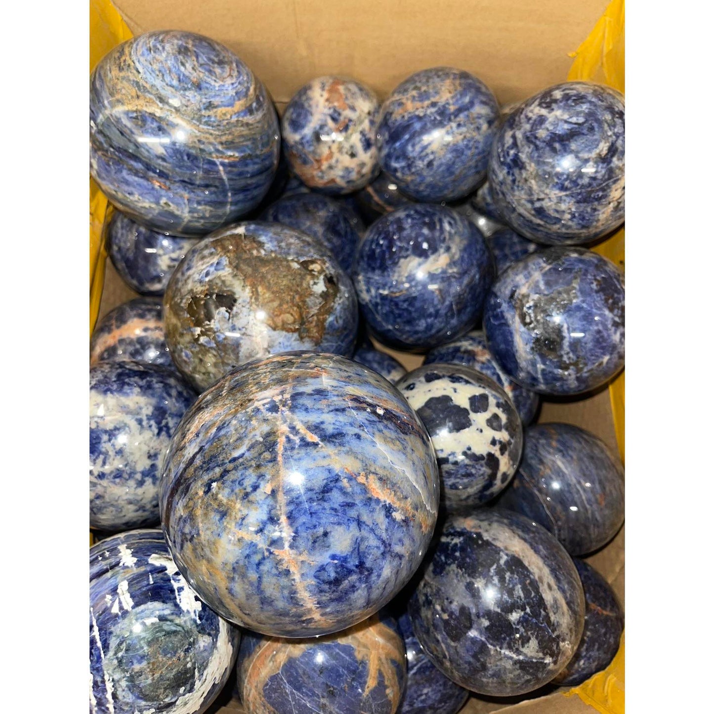 Experience the Power of Logic and Stability with Sodalite Sphere Fengshui Ornaments