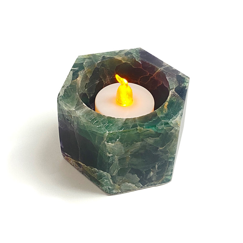 Natural Healing Crystal Candle Holder CH004