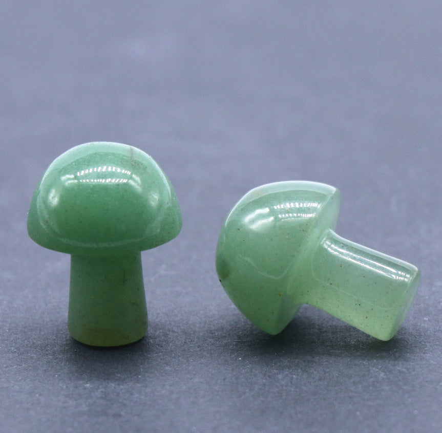 Crystal Stone 2CM Mini Mushroom DIY Micro Landscape Forest Garden Flower Pot Decoration Small Mushroom Decoration