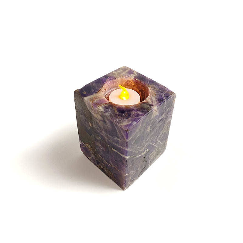 Natural Healing Crystal Candle Holder CH001