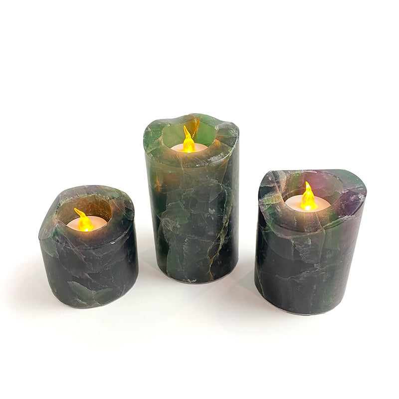 Natural Healing Crystal Candle Holder CH002