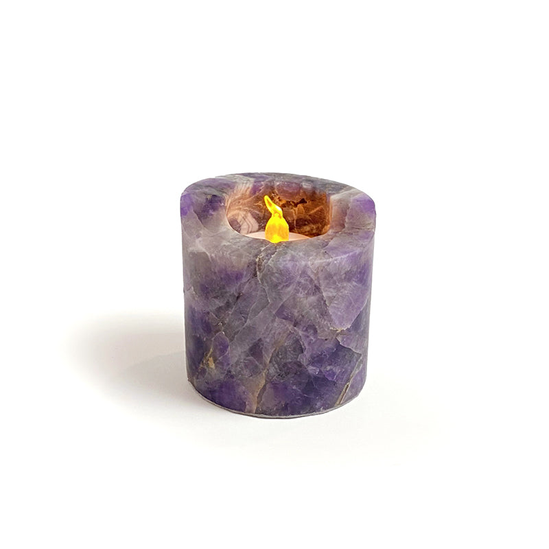 Natural Healing Crystal Candle Holder CH002