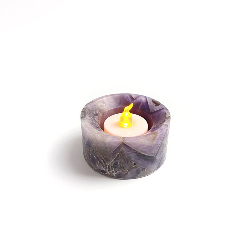 Natural Healing Crystal Candle Holder CH005