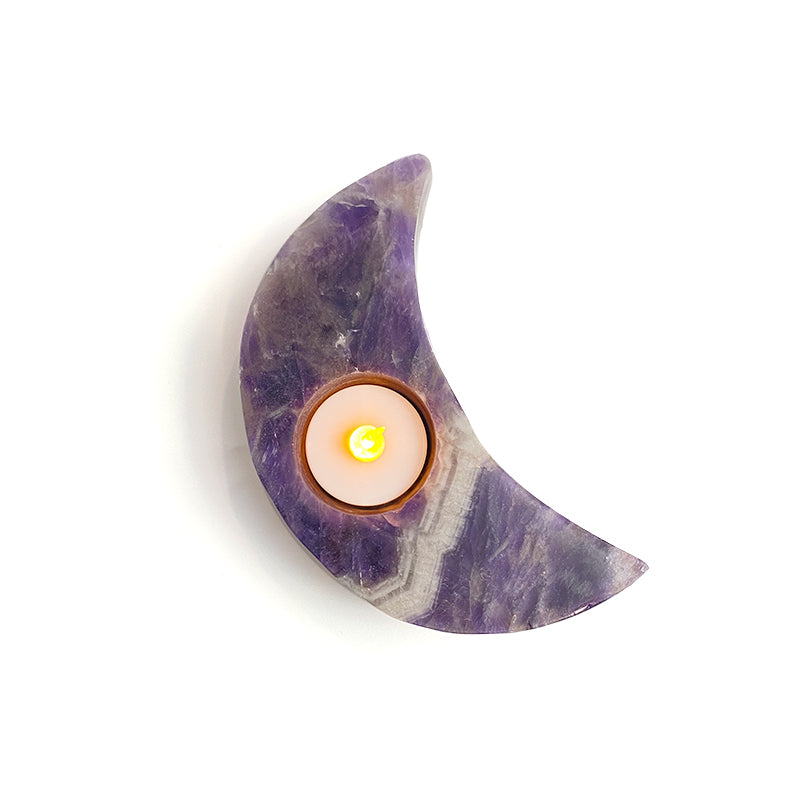 Natural Healing Crystal Candle Holder CH011