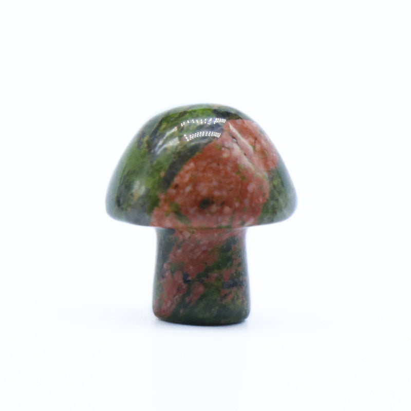 Crystal Stone 2CM Mini Mushroom DIY Micro Landscape Forest Garden Flower Pot Decoration Small Mushroom Decoration